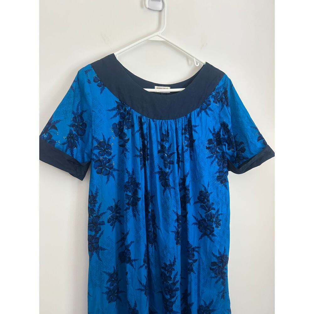 HooHawaii Blue Floral Dress S – Made in Hawaii Island Style - Picture 4 of 7